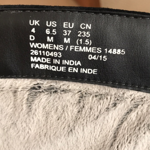 Wedge Black Suede Tall Boots - Picture 5 of 10